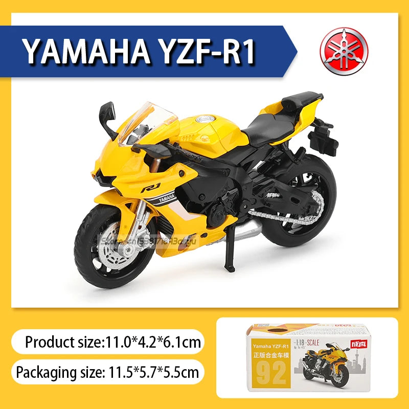 1:18 Scale Kawasaki Ninja H2R & GSX-R1000 Yamaha YZF-R1 Model Set – Classic Motorcycles