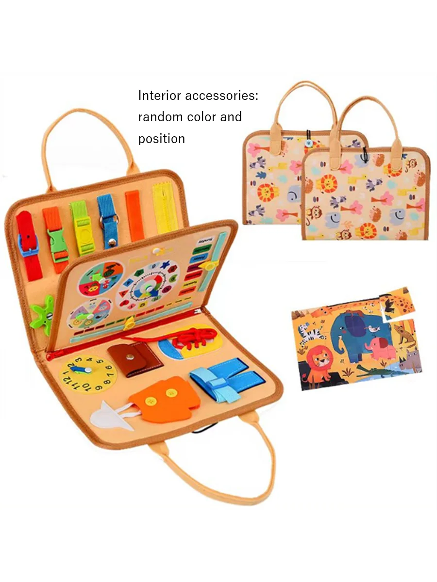Montessori Busy Board – Educational Sensory & Motor Skills Activity Toy for Kids