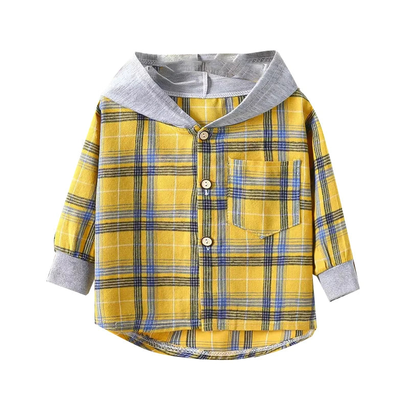 🧢 Kids Plaid Shirt