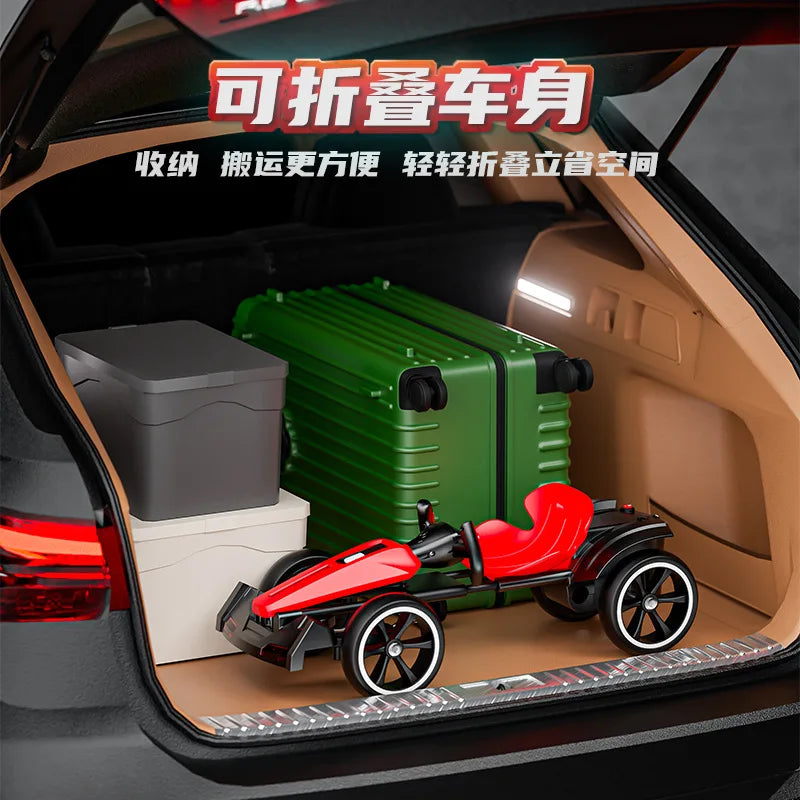 Kart, With Led Light And Music Kids Electric Kart
