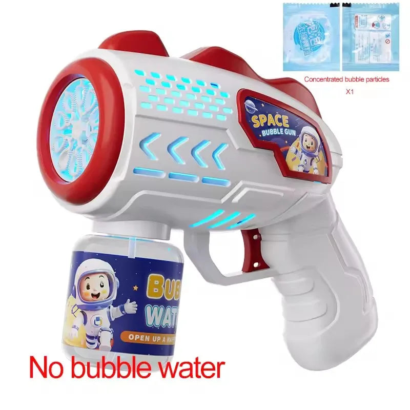 Automatic Bubble Gun – Rocket Bubble Machine with Bubble Liquid Blower