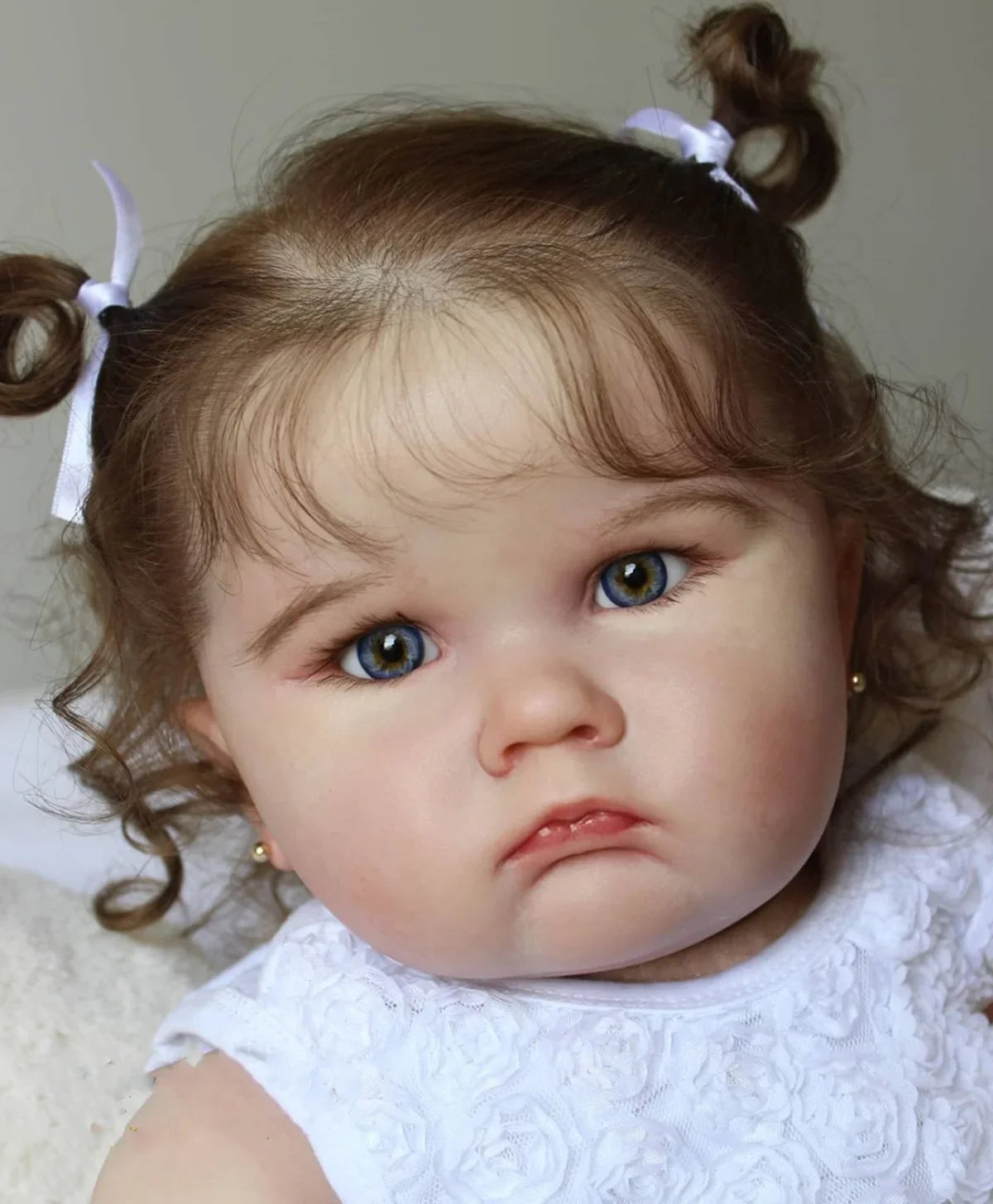 Realistic 60cm / 24inch Soft Silicone Baby Doll With 3D-painting