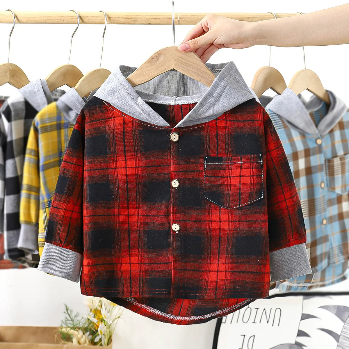 🧢 Kids Plaid Shirt