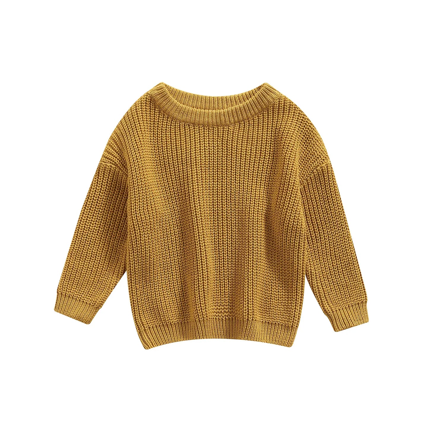 MISOWMNJOY Kids Knit Sweater – Winter Long Sleeve Pullover for Boys & Girls
