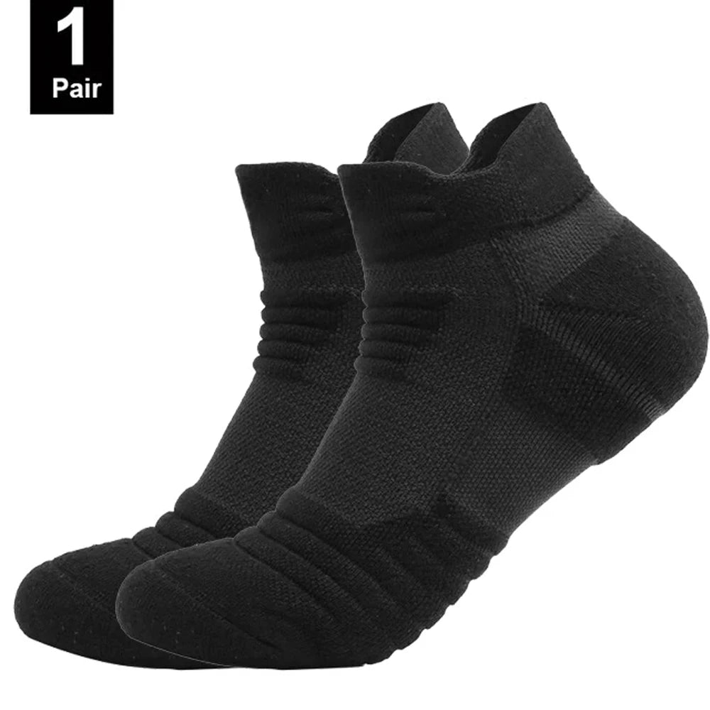 1/3 Pairs Anti-slip Football Socks Men Cotton Sock Short Long Tube Soccer Basketball Sport Socks Breathable Deodorous