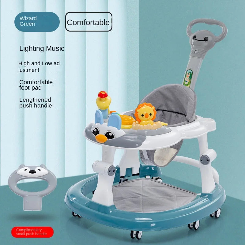 LazyChild Baby Walker – Musical Push Walker with Wheels & Handle for Toddlers
