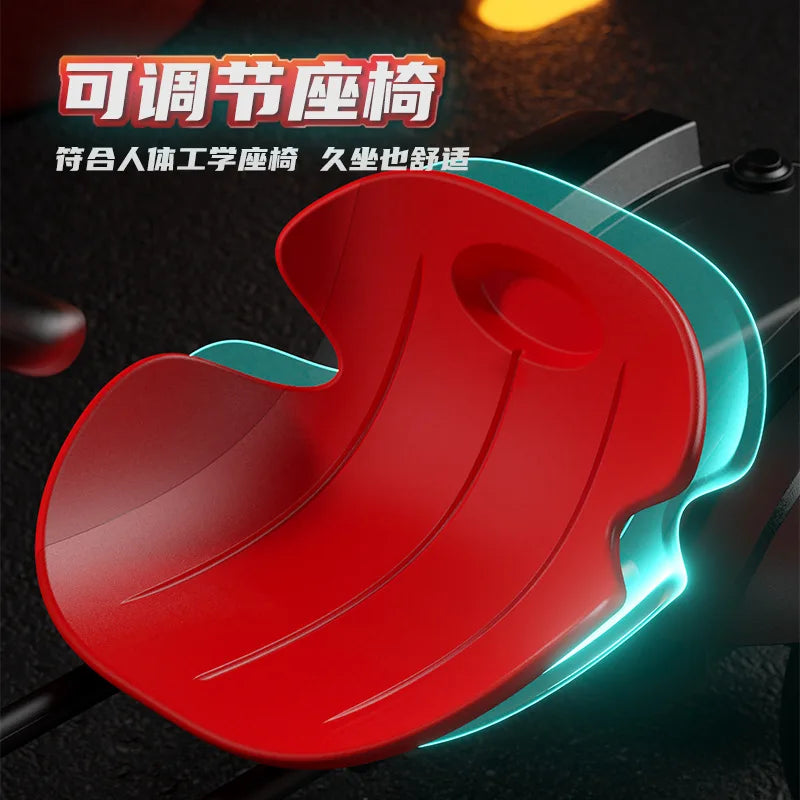 Kart, With Led Light And Music Kids Electric Kart