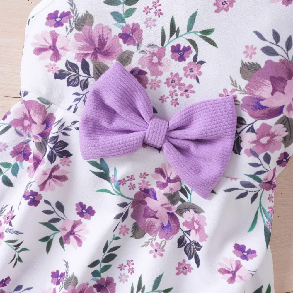 Conjunto de 2 peças para menina outono/inverno 2025 – Vestido sem mangas e casaco (2 a 7 anos)
