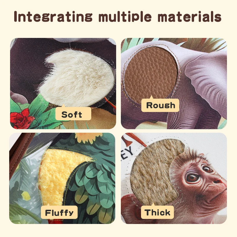 Cognitive and tactile training children's touch books to early education