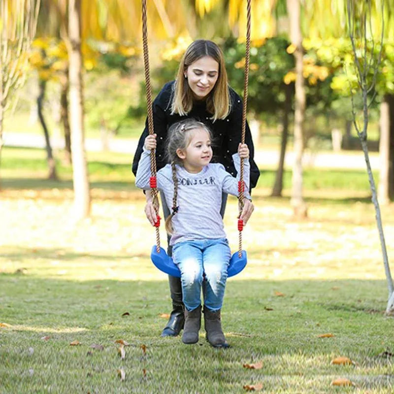Kids Rainbow Swing Seat – Curved Board with Adjustable Ropes for Indoor & Outdoor Play