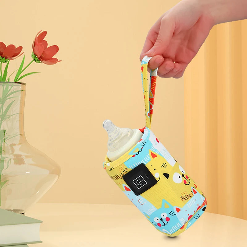 USB Milk, Water Warmer, Travel Stroller Insulated Bag, Nursing Bottle Heater, Portable Bottle Feeding Warmer