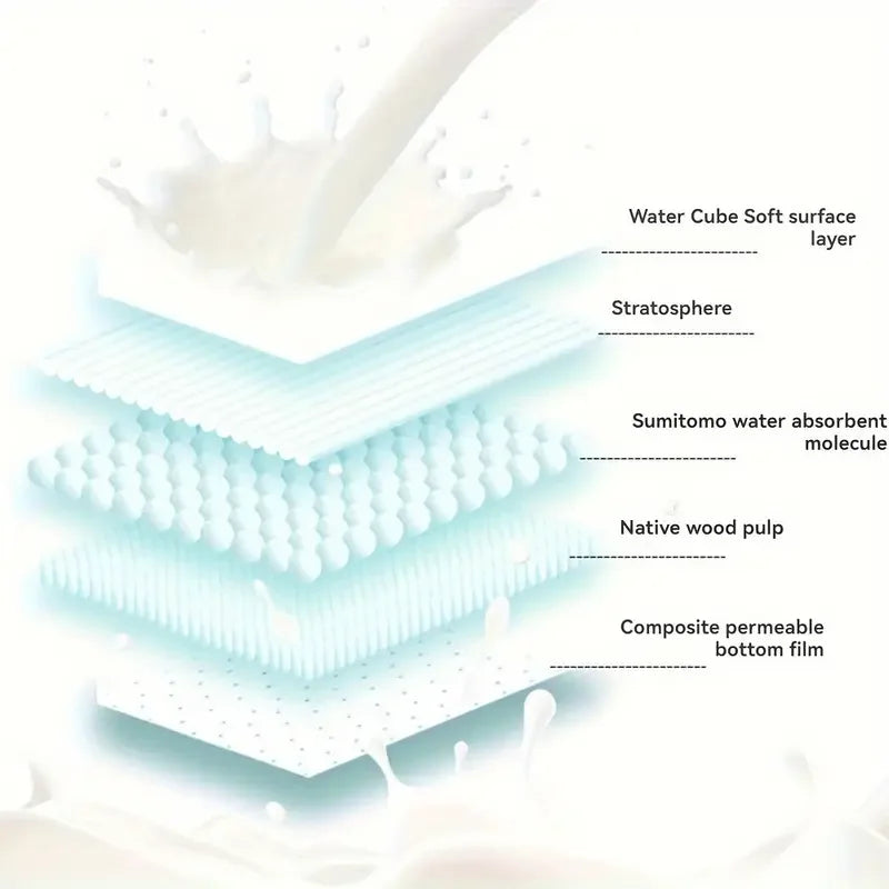 100pcs Soft Nursing Pads - Comfortable, Disposable Breastfeeding Pads for Moms, White, 100% Polyester Fiber, Perfect for Feeding