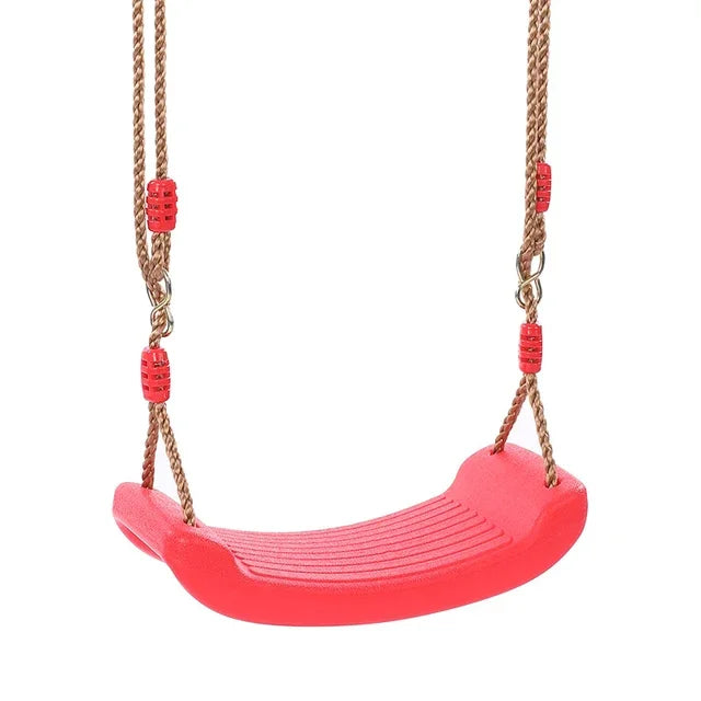 Kids Rainbow Swing Seat – Curved Board with Adjustable Ropes for Indoor & Outdoor Play