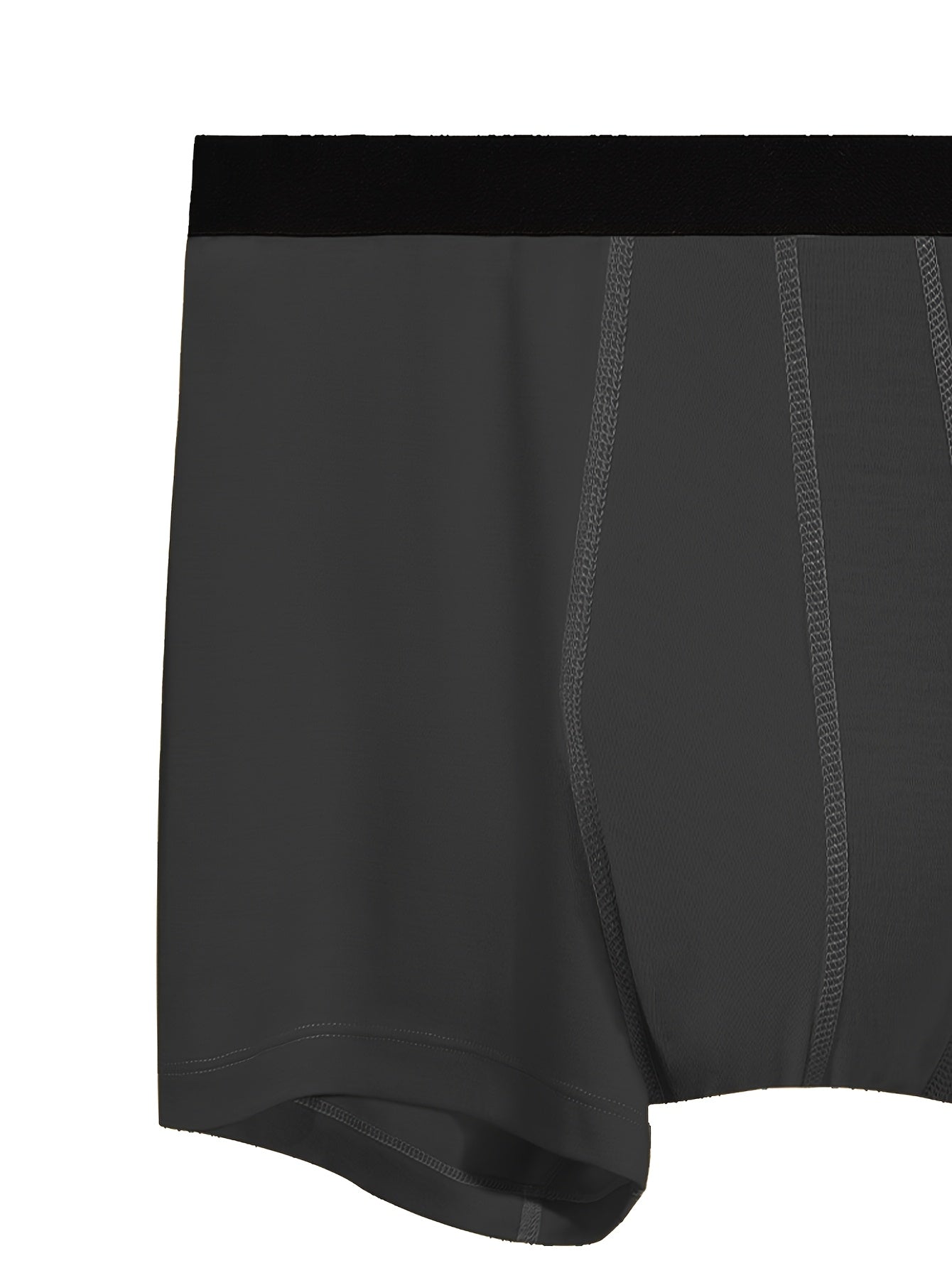 Grey Preparer Men's Quick-Dry Wool & Tencel Lyocell Boxer Briefs – Moisture-Wicking, Breathable Athletic Underwear for Gym & Outdoor Activities