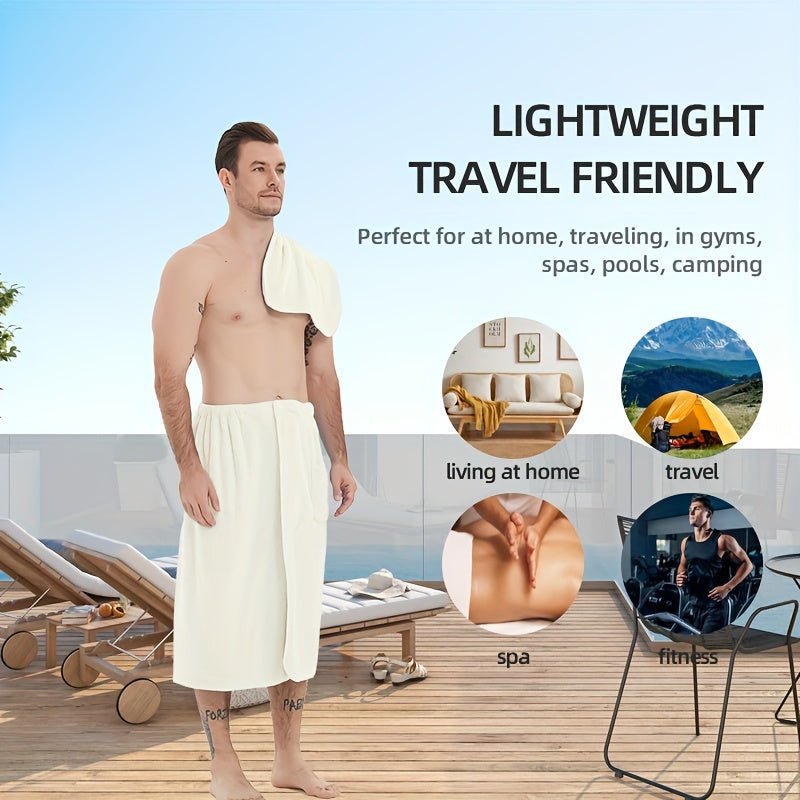 🧖♂️ Men’s Microfiber Bath Set (2pcs)