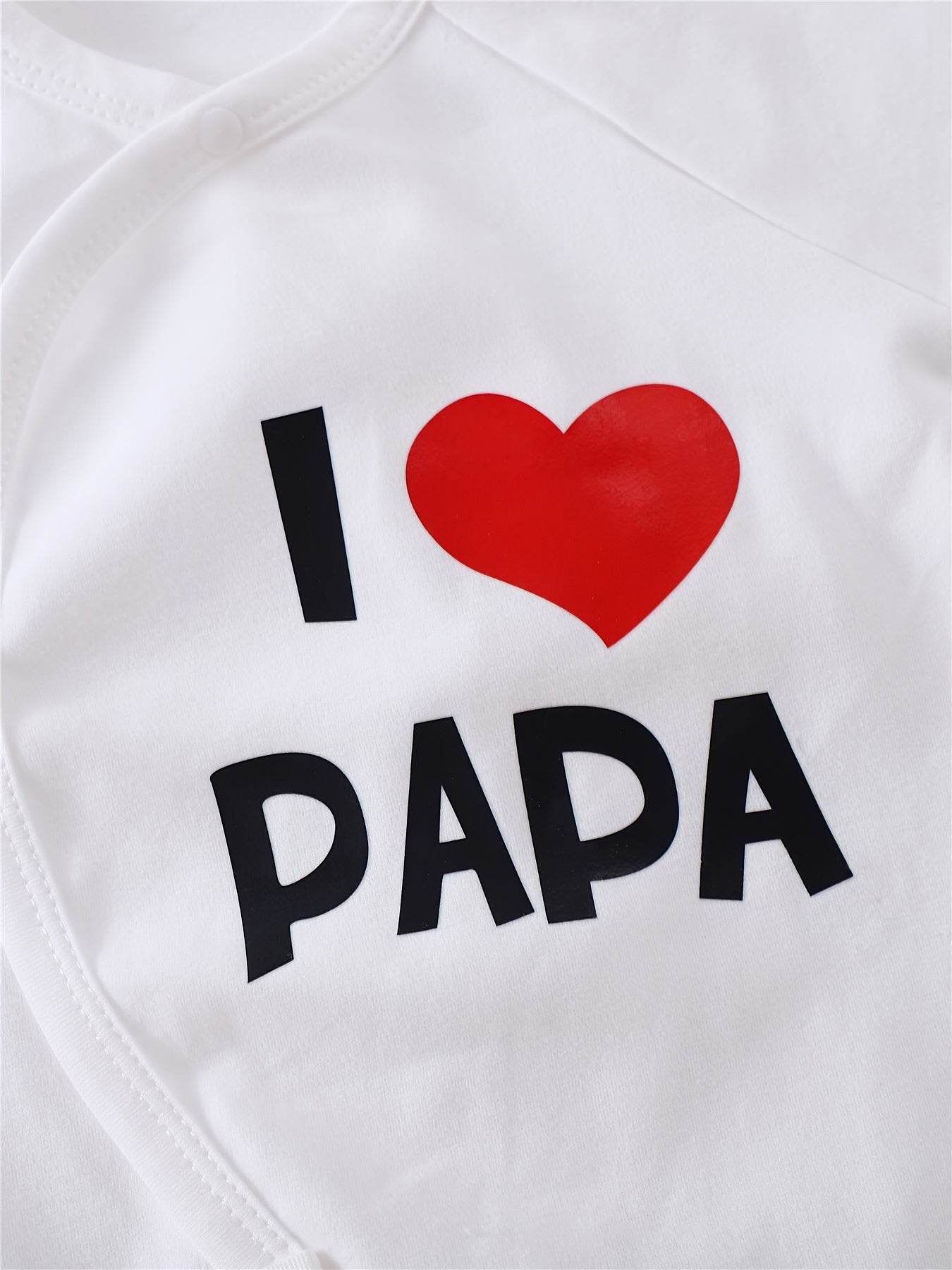 Conjunto de macacão de bebé 2 peças – "Love Mom & Dad" macacão de borboleta com protetores de mãos e pés, roupa de outono para atividades ao ar livre