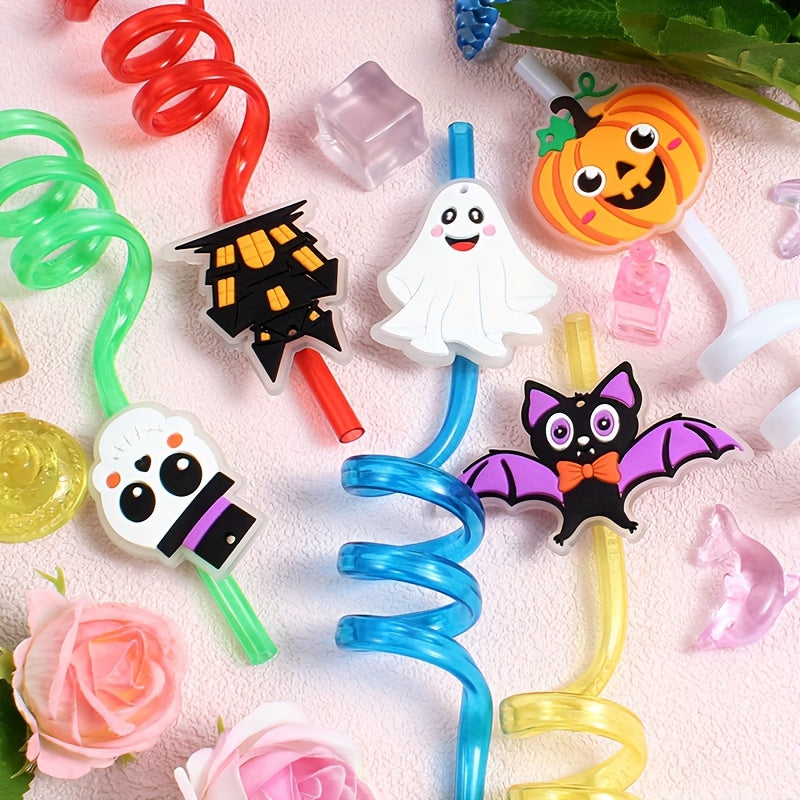 ✨🎃 Glow-in-the-Dark Halloween Straws (12pcs)
