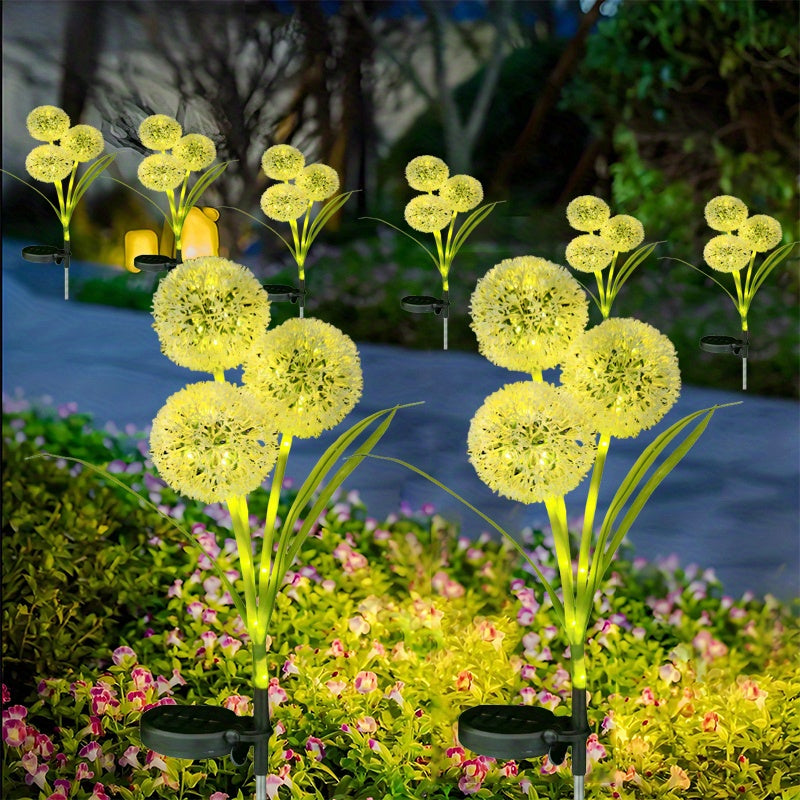 🌟 2pcs Solar Starry Dandelion Lights – Halloween Glow Decor