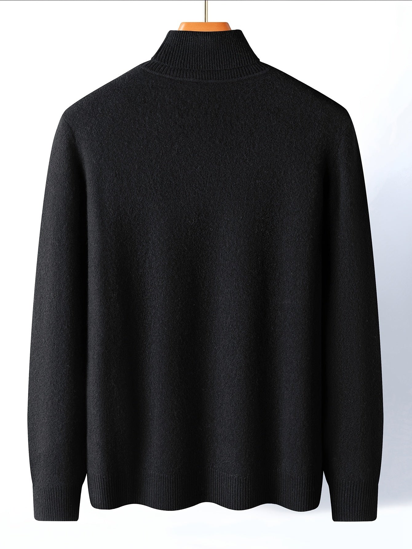 FORTEI Men's Heavyweight Wool Turtleneck Sweater – Thick Warm Winter Pullover for Casual & Formal Wear