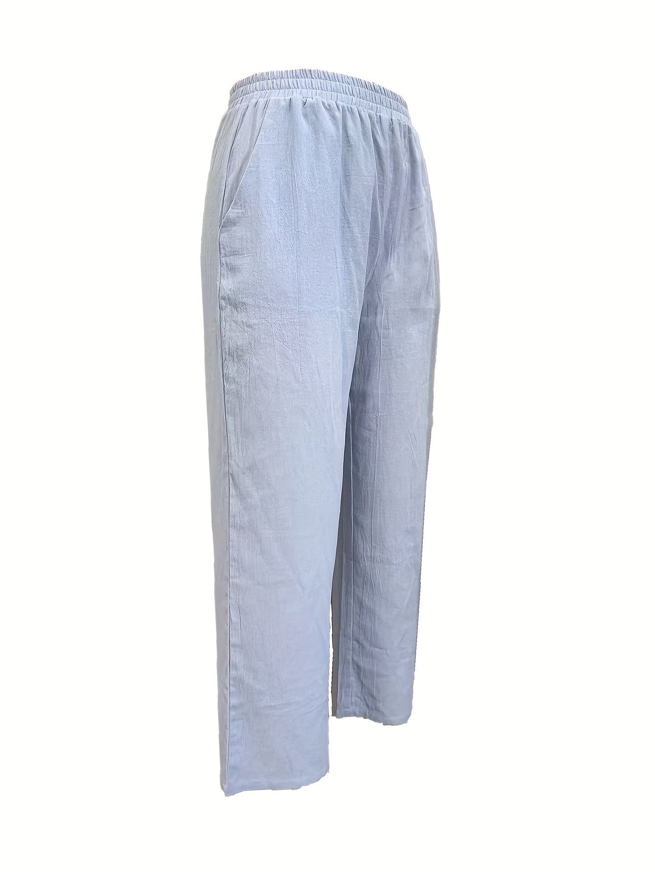 Women’s Casual Vacation Set – Loose Top & Wide-Leg Pants, Stylish Summer Outfit
