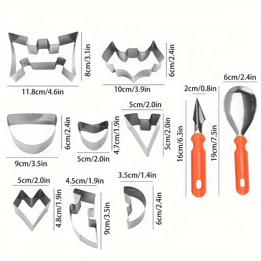 🎃✨ 12pcs Pumpkin Carving Kit – DIY Halloween Tools