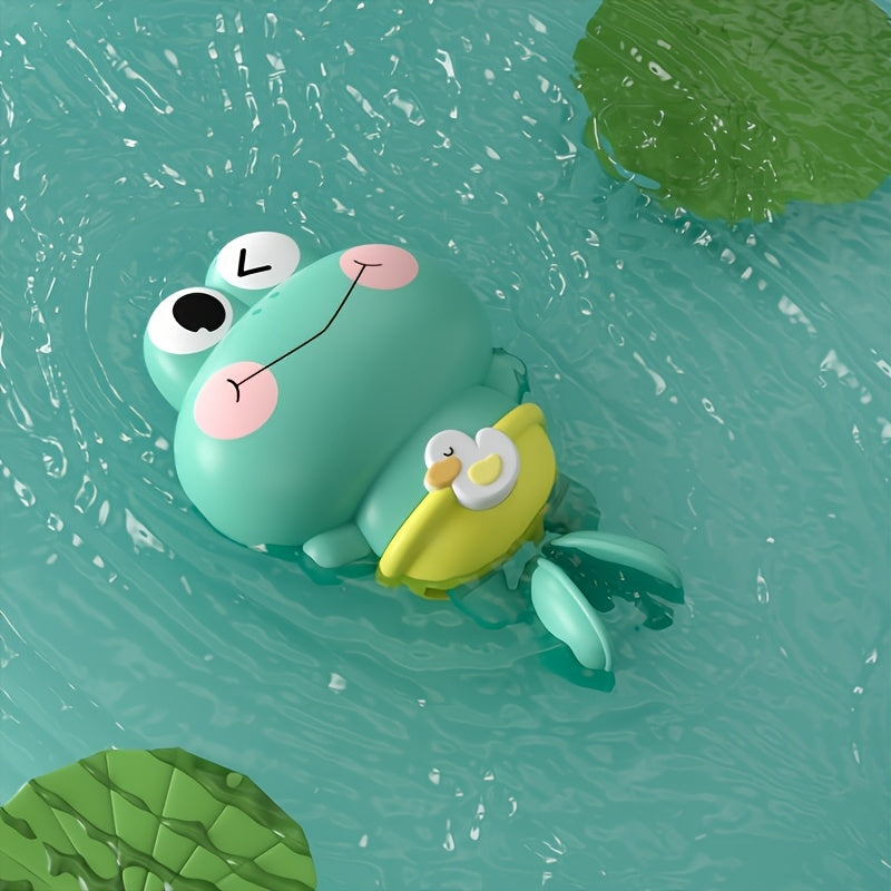 🐸 Wind-Up Frog Bath Toy
