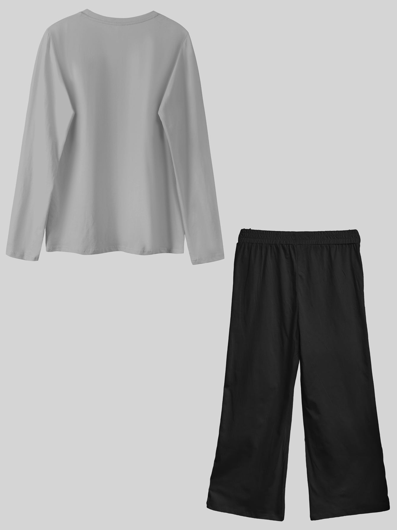 Women’s Long Sleeve T-Shirt & Pants Set – Cozy Autumn Casual Outfit
