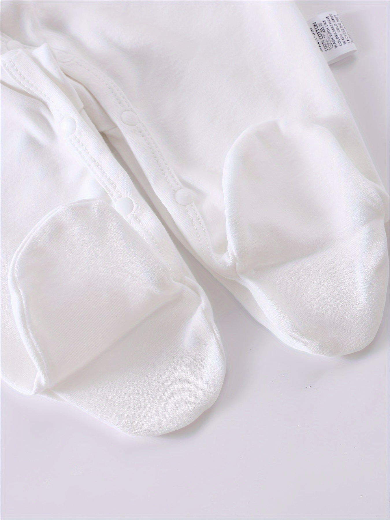 Conjunto de macacão de bebé 2 peças – "Love Mom & Dad" macacão de borboleta com protetores de mãos e pés, roupa de outono para atividades ao ar livre