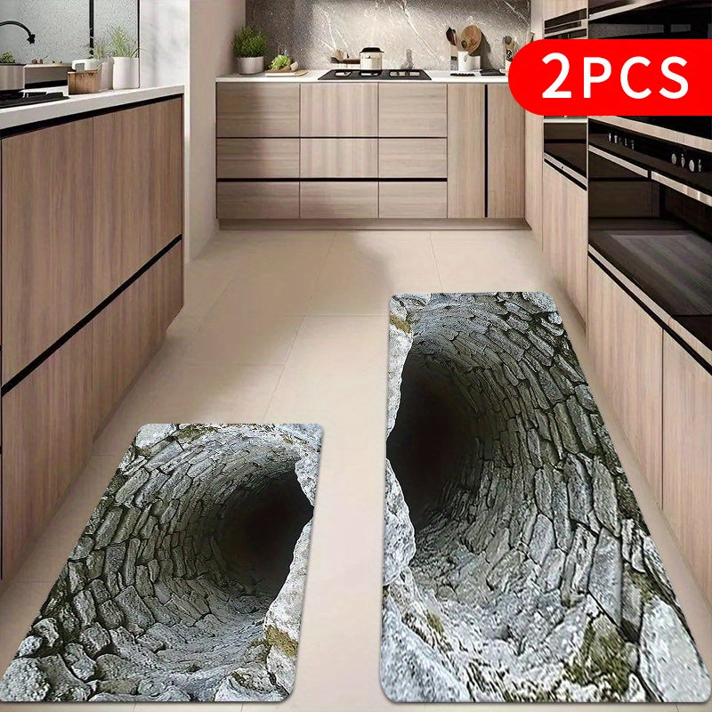 🌀 Endless Abyss Door Mat – Non-Slip Visual Illusion Decor