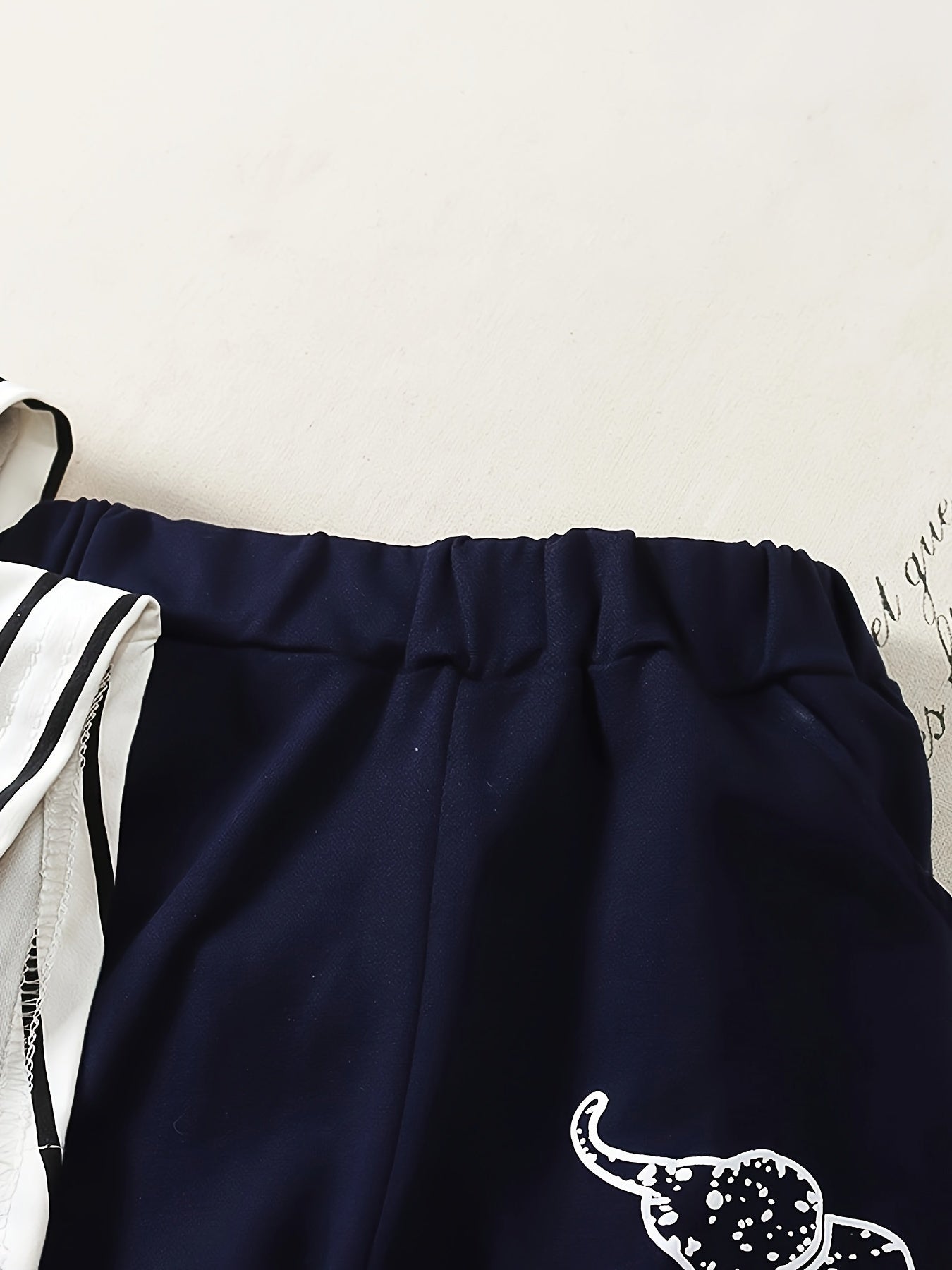 Boys' Elephant Print Long Sleeve Outfit Set
