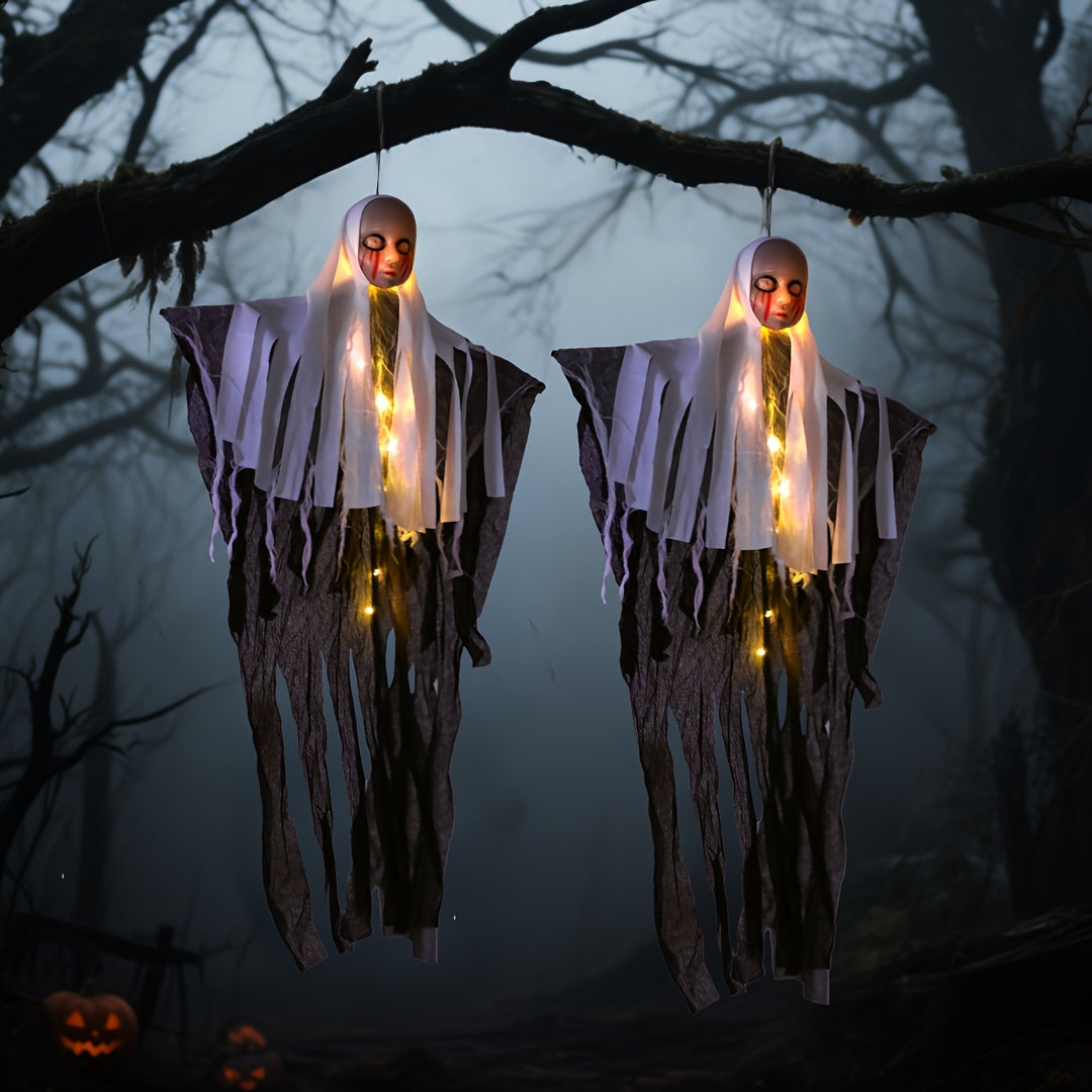 👻 LED Glowing Nun Lights – Spooky Halloween Decor