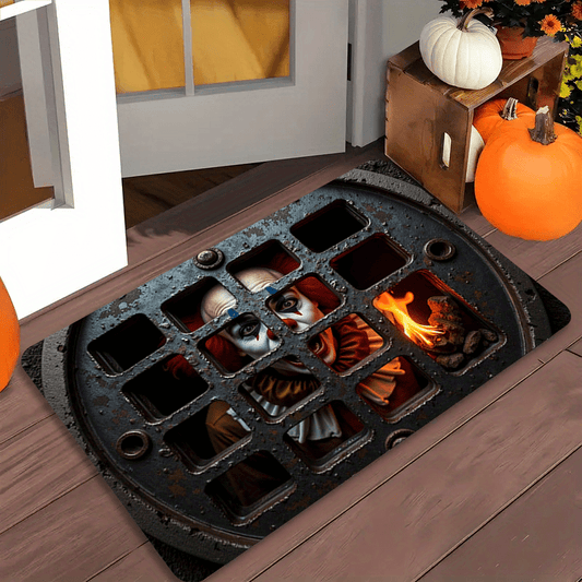 👻 Horror Gaze Door Mat – Spooky Halloween Home Decor