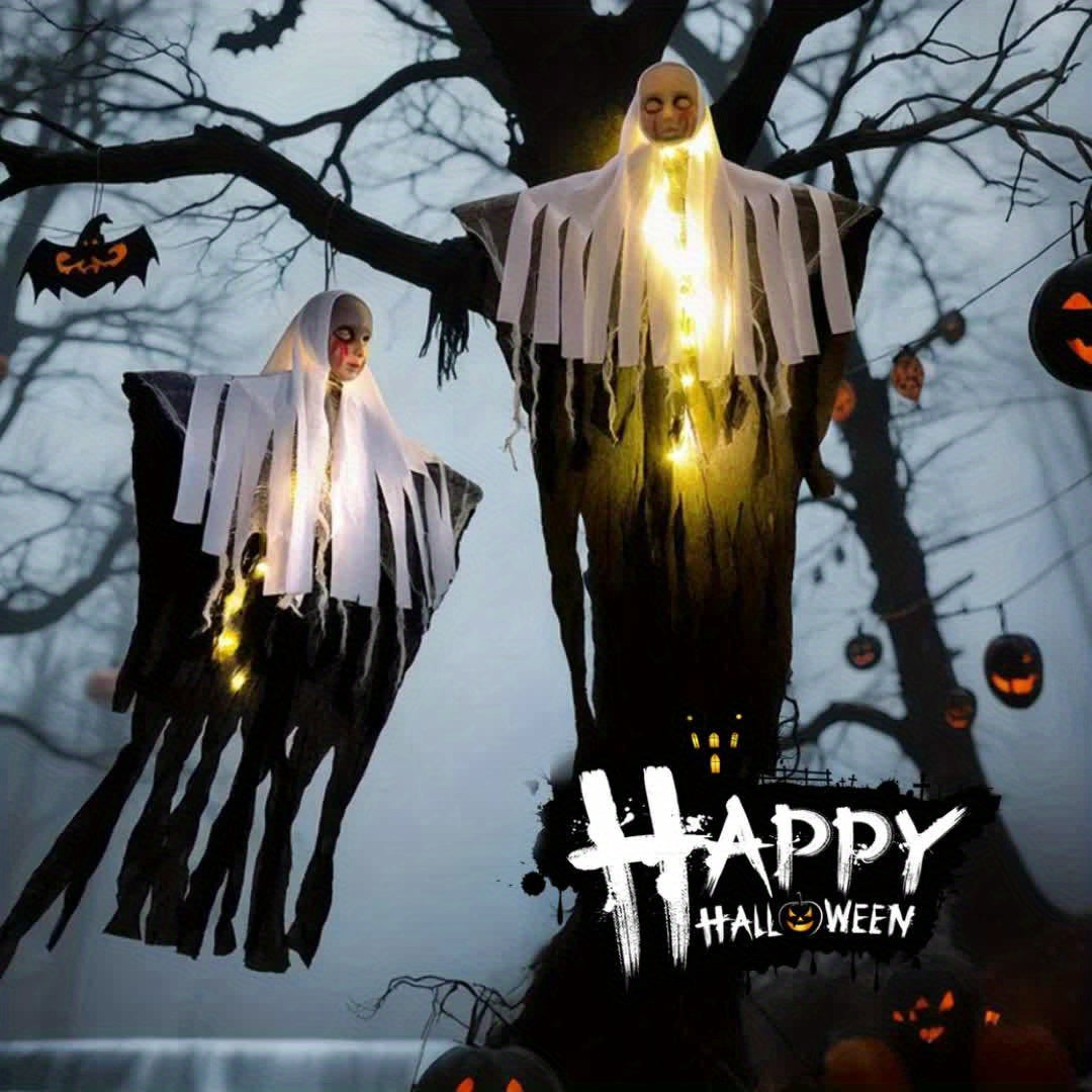 👻 LED Glowing Nun Lights – Spooky Halloween Decor