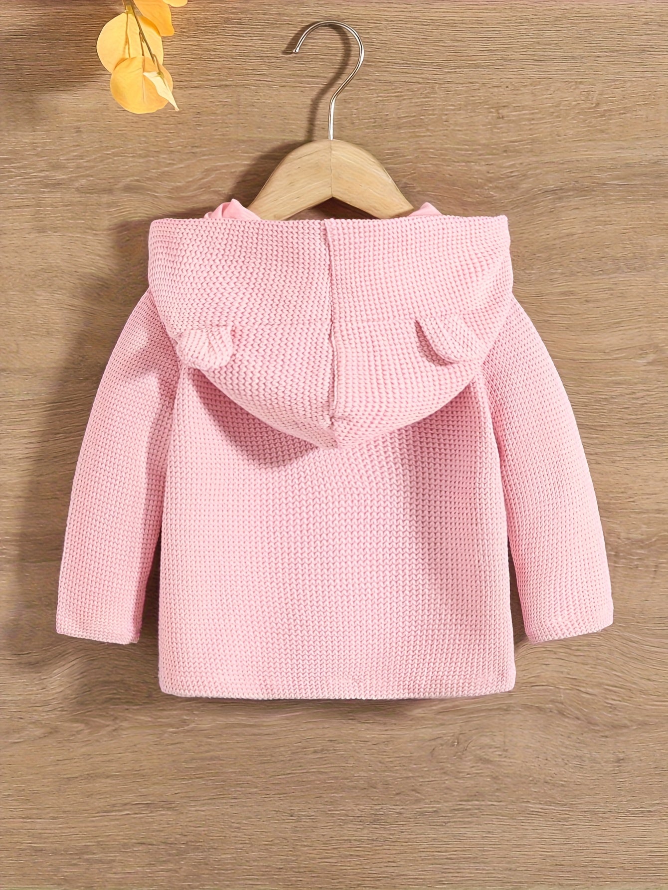 Baby Knit Cardigan Sweater – Long Sleeve Hooded Toddler Outfit