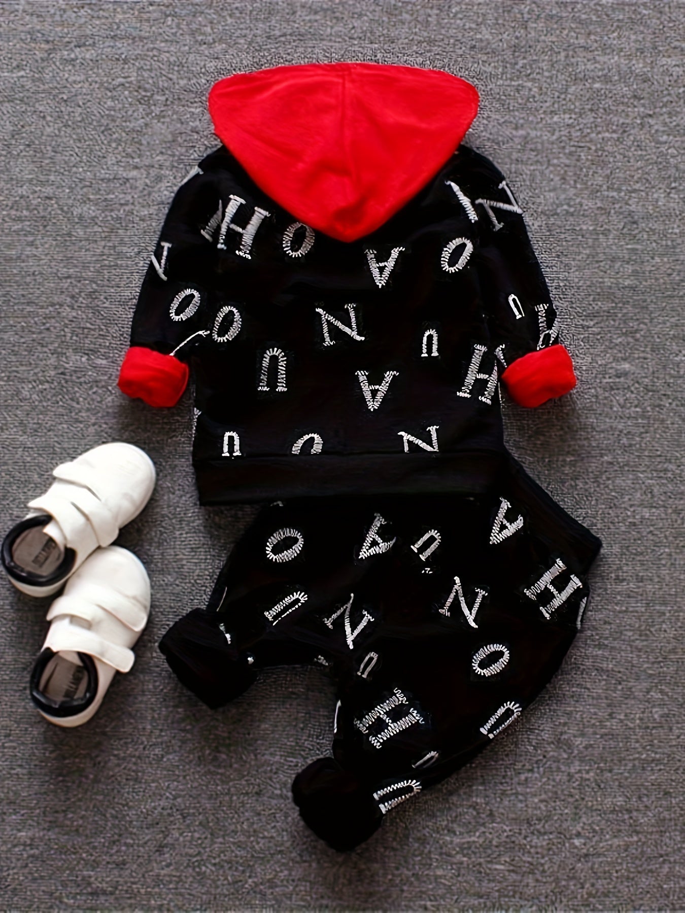 🧢 Boys Zip-Up Hoodie Set (3pcs)