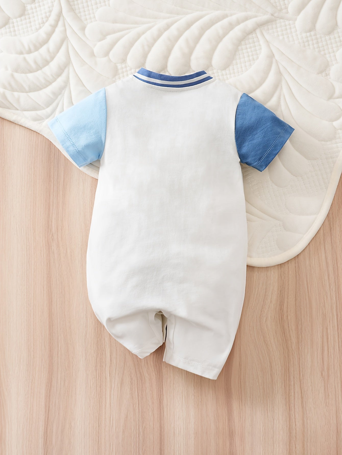 🐻 Cotton Bear Baseball Romper