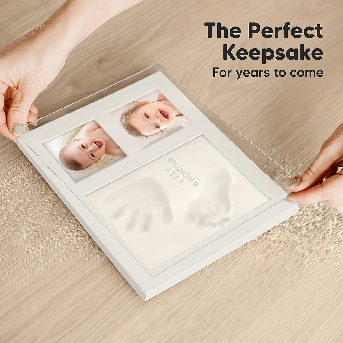 Light Clay Hand and Footprint Kit – Quick-Dry Baby Keepsake Souvenir