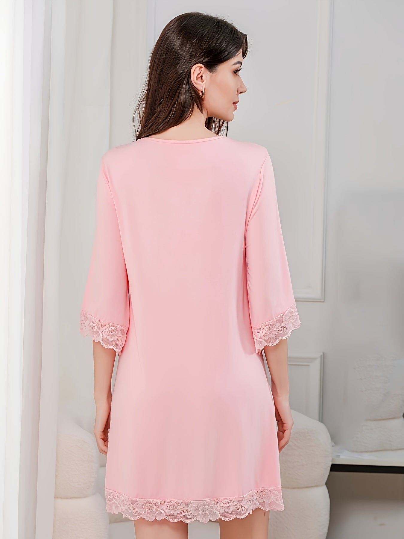 Damen-Sommerpyjama, kurzärmliges Modal-Oberteil und Shorts, weiche, bequeme Loungewear