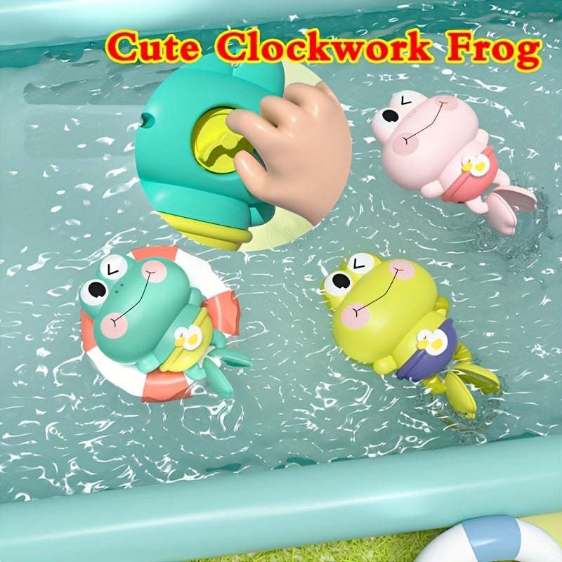 🐸 Wind-Up Frog Bath Toy