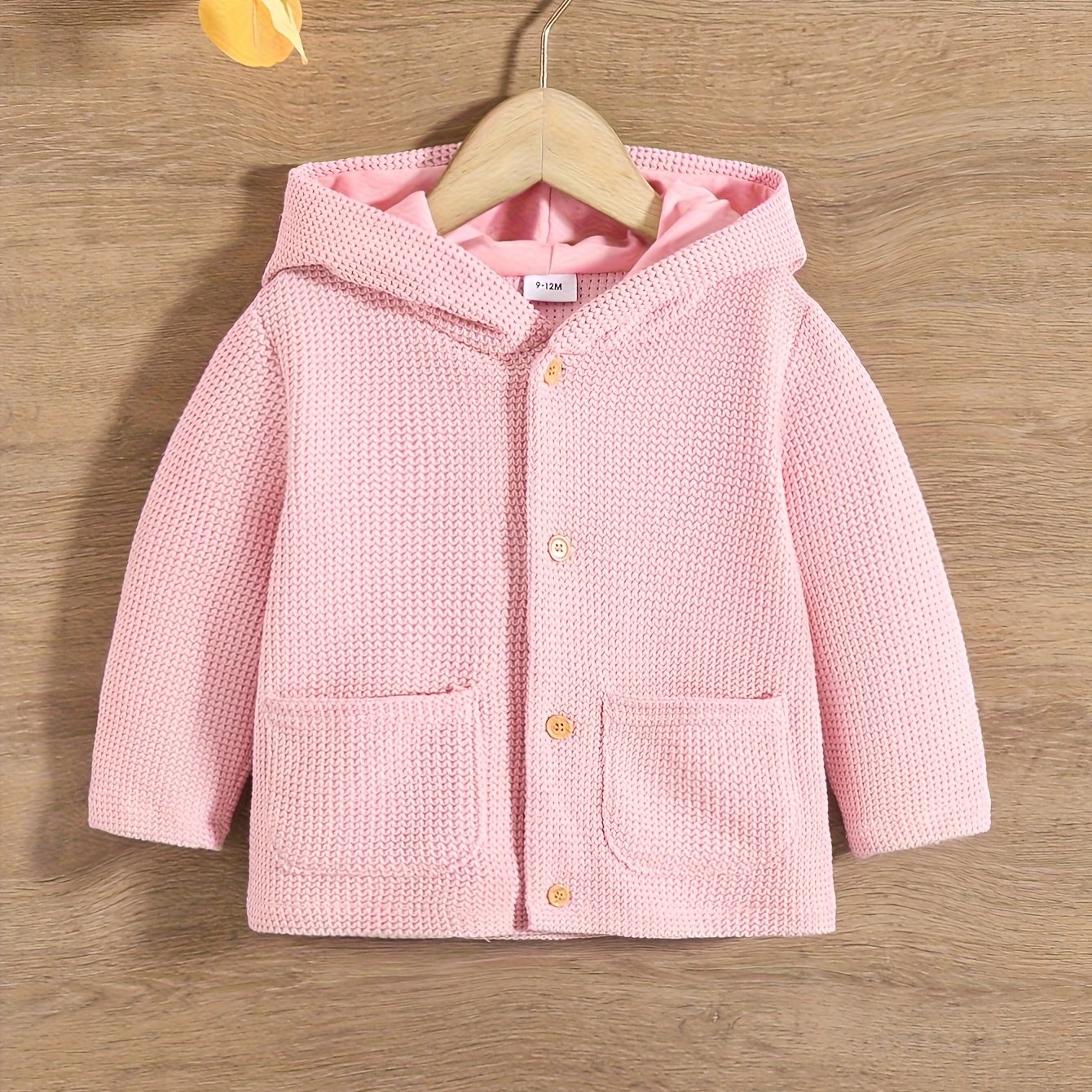 Baby Knit Cardigan Sweater – Long Sleeve Hooded Toddler Outfit