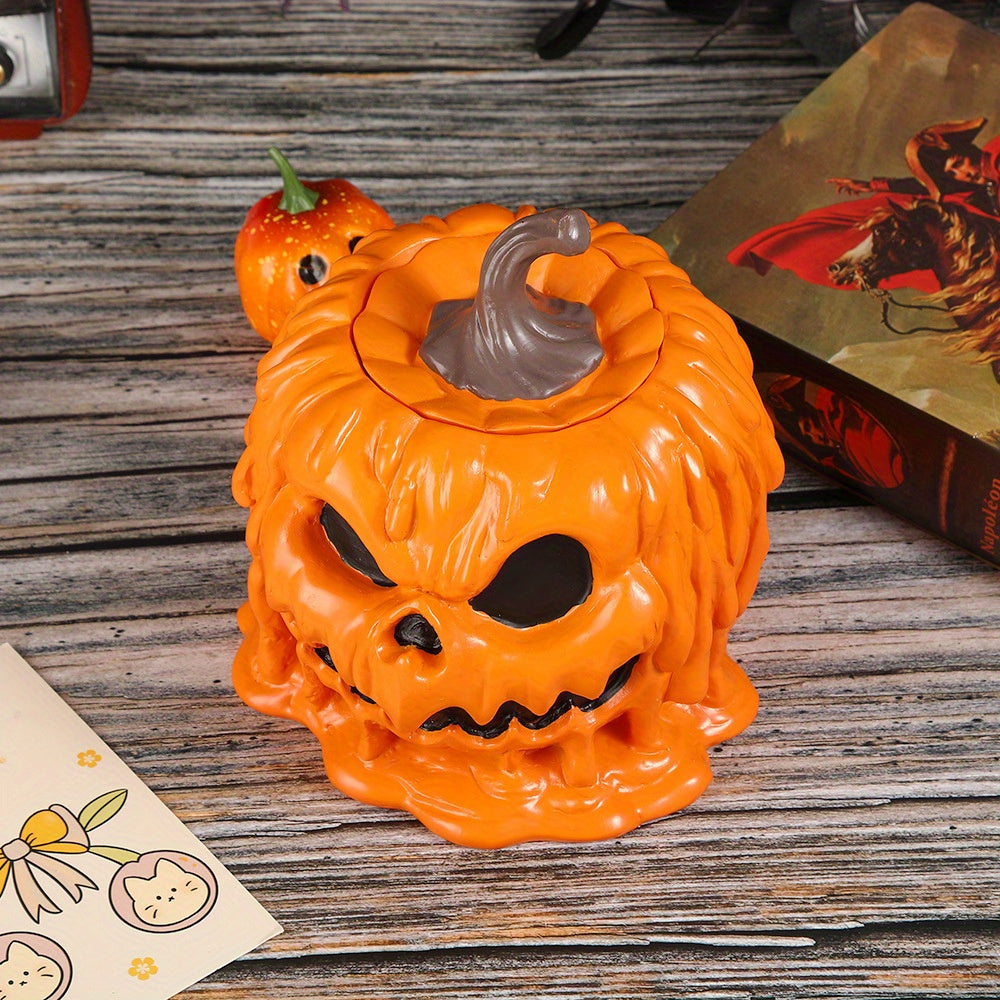 🎃 Pumpkin Head Candy Jar – Spooky Halloween Table Decor