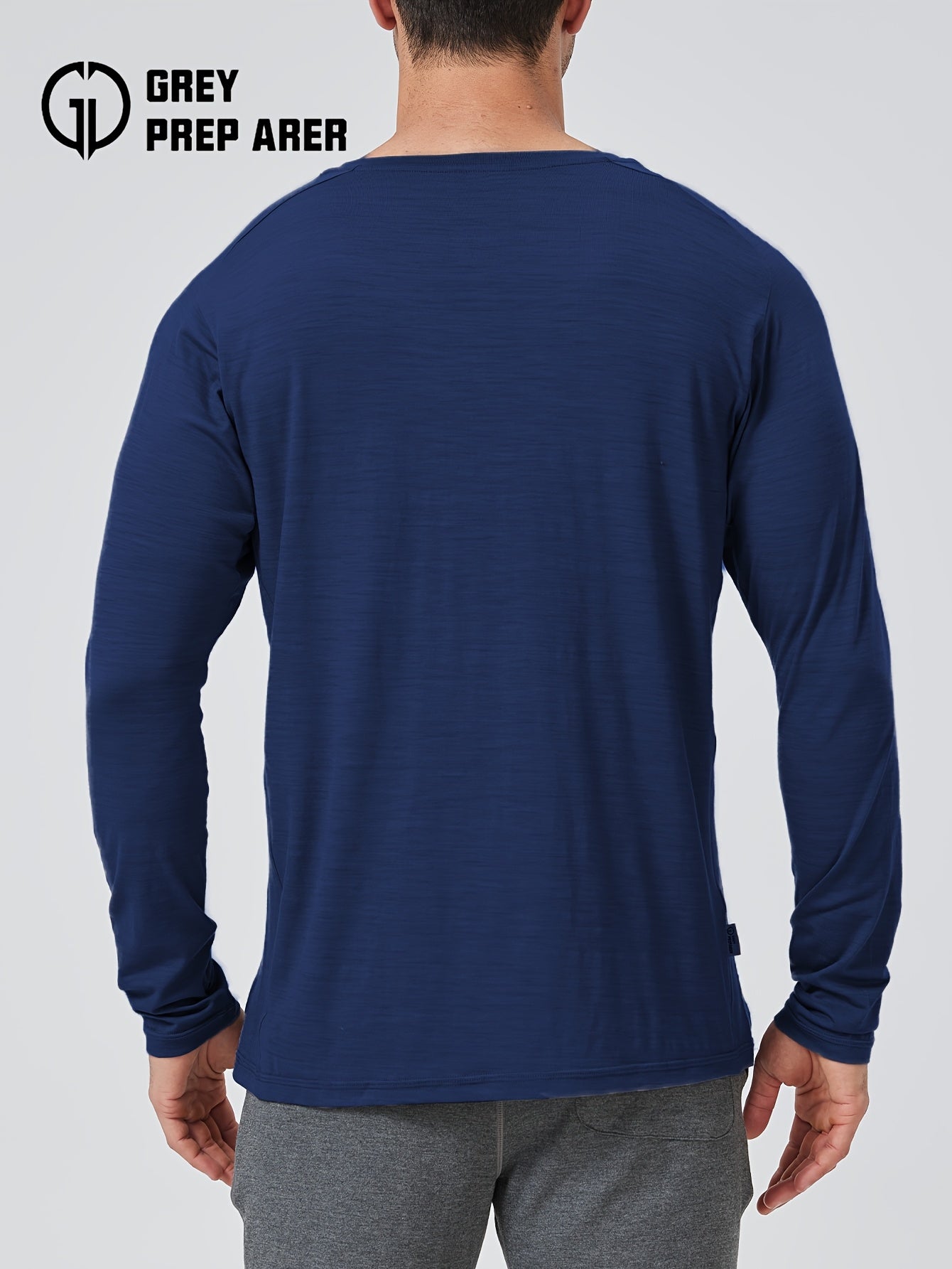 Men's Merino Wool Quick-Dry Long-Sleeve Henley Thermal Base Layer – Autumn/Winter Skiing Essential