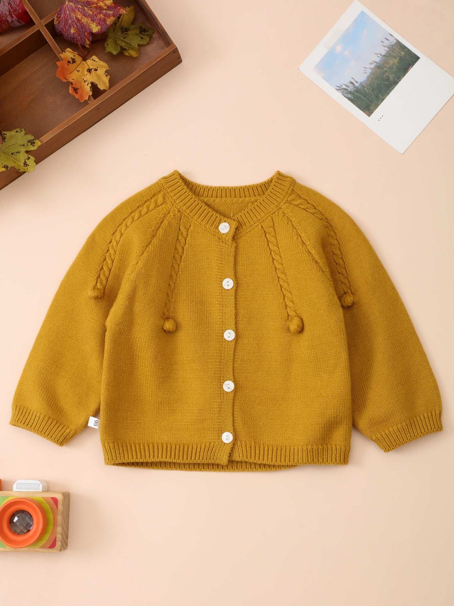 👶 Baby Girl Cozy Sweater – Soft Fall/Winter Cardigan
