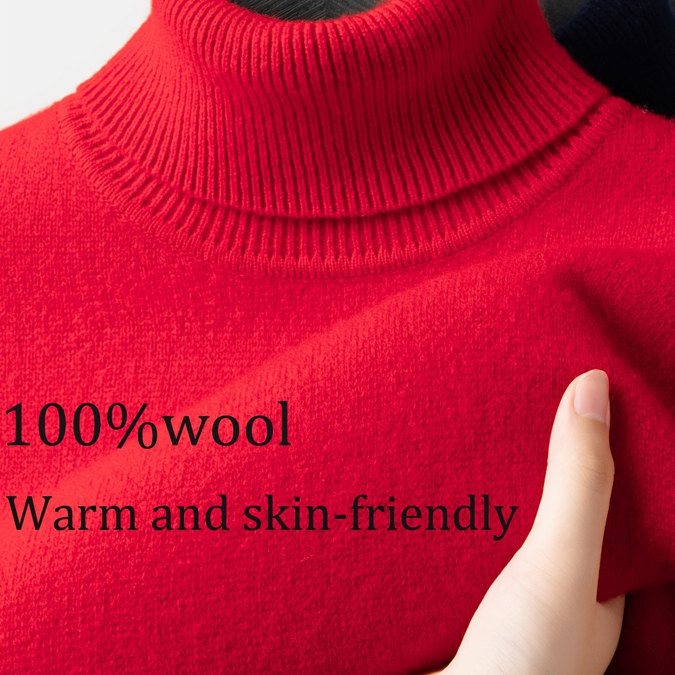 FORTEI Men's Heavyweight Wool Turtleneck Sweater – Thick Warm Winter Pullover for Casual & Formal Wear