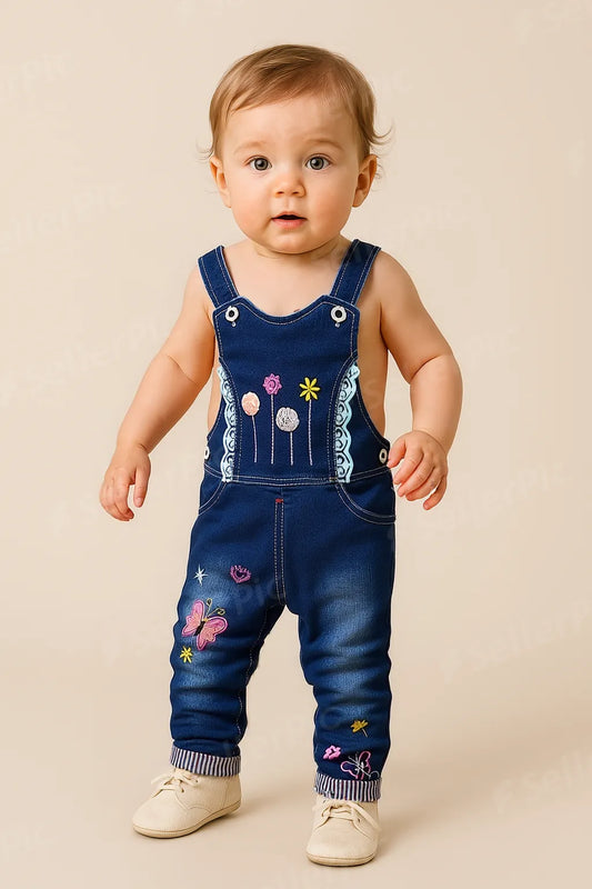👧 Girls’ Suspender Pants – Comfortable Outdoor Outfit