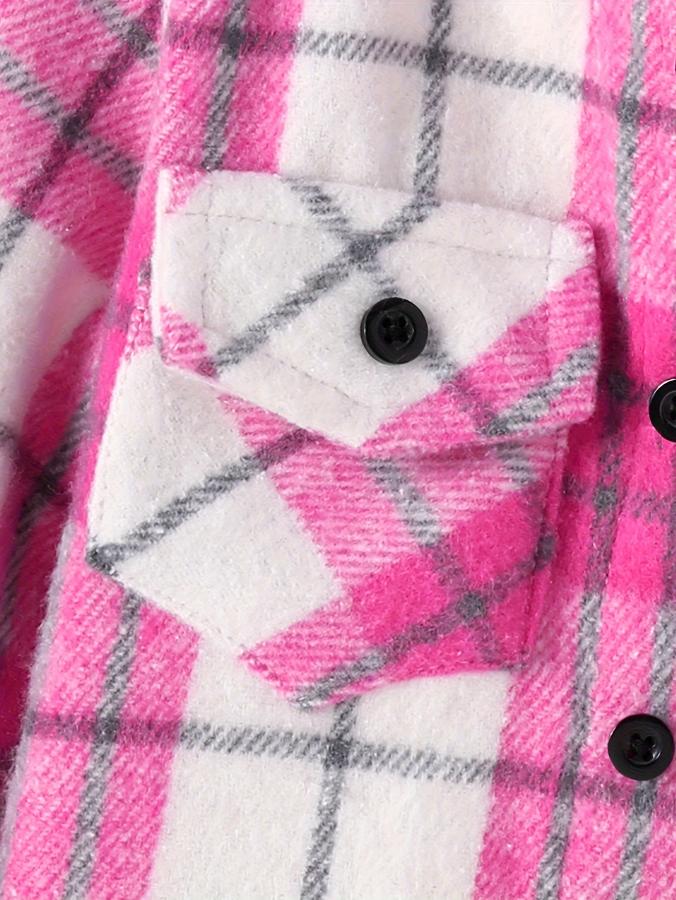 Girls’ 2PCS Outfit – Plaid Hooded Cardigan & Long-Sleeve Shirt with Pants, Cozy All-Season Wear