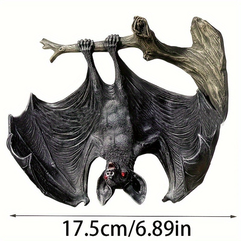 🦇 Hanging Vampire Bat – Glowing Red Eyes Halloween Decor