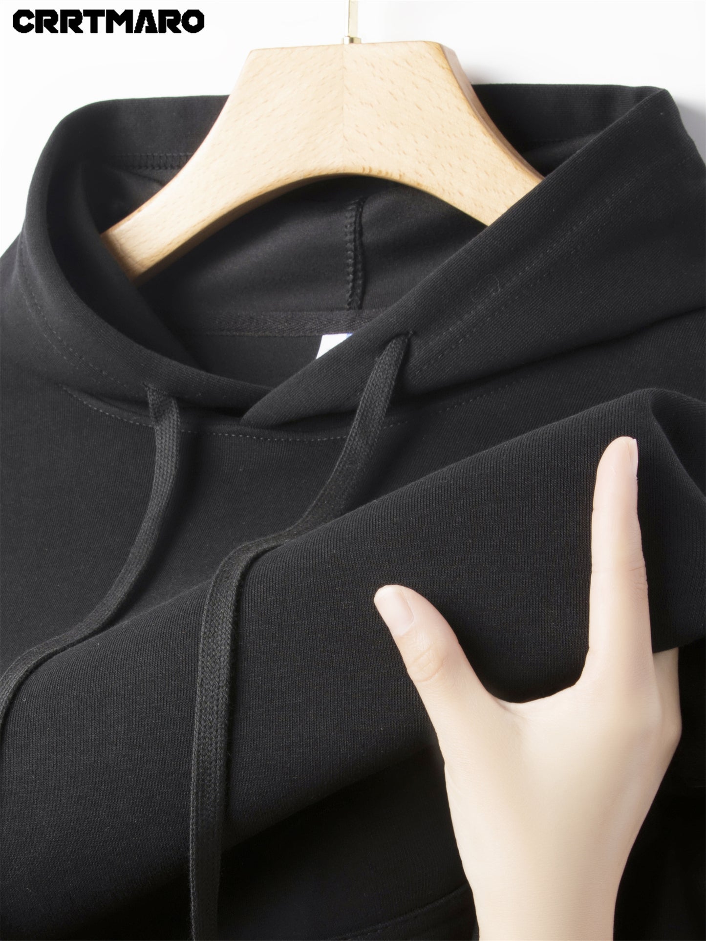 CARTMARO Men's Heavyweight Hooded Sweatshirt – 330GSM Cotton Pullover Hoodie, Front Pocket, Regular Fit, Autumn/Winter Casual Streetwear