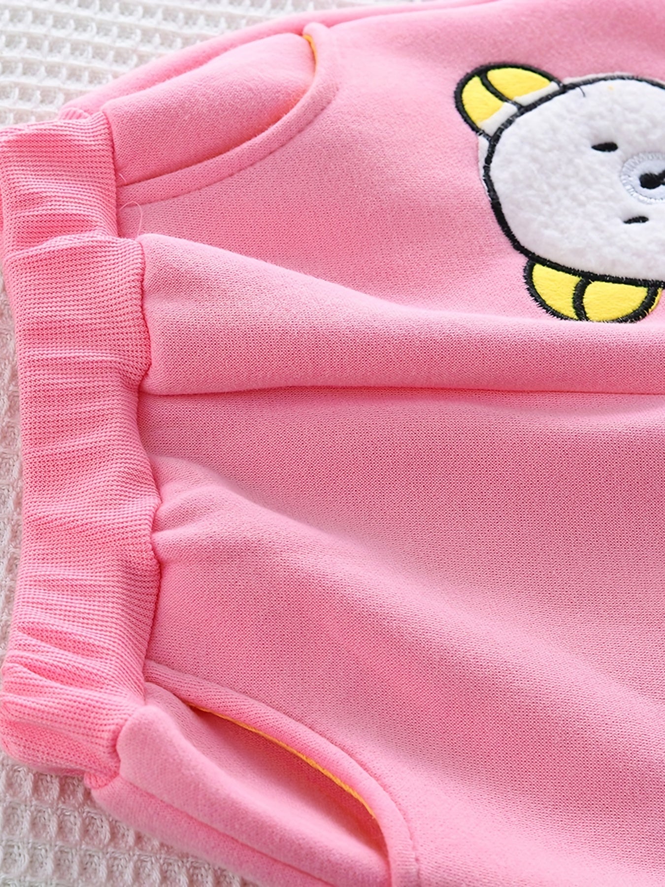 Girls’ 3PCS Winter Outfit – Fleece Hooded Top, Pants & Hat Set, Warm Outdoor Wear