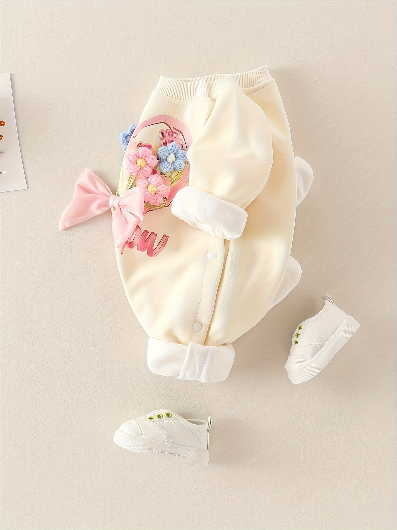 🌸 Soft Floral Baby Romper